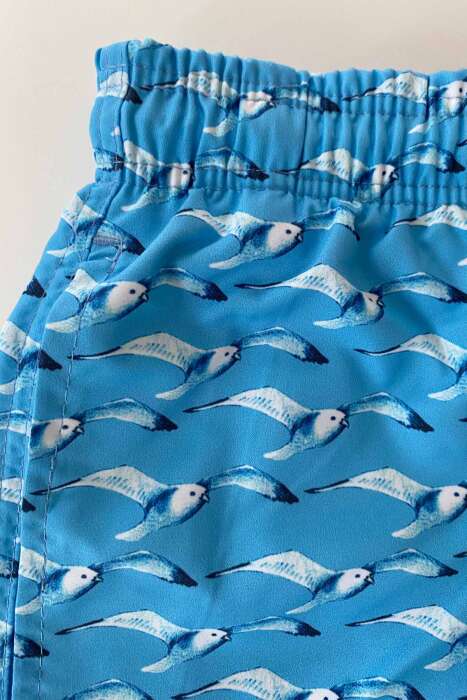 Ayyıldız 106 Mavi Kuşlu Erkek Çocuk Deniz Şortu - 3