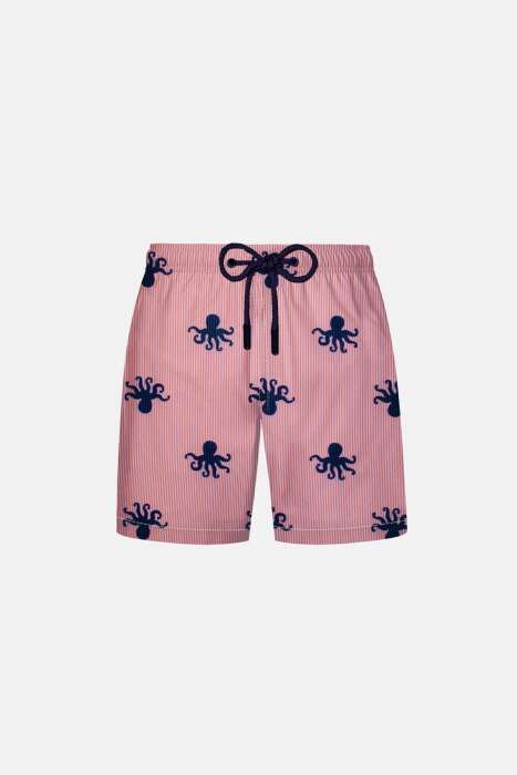 Ayyıldız 106 Pembe Desenli Erkek Çocuk Deniz Şortu - 1