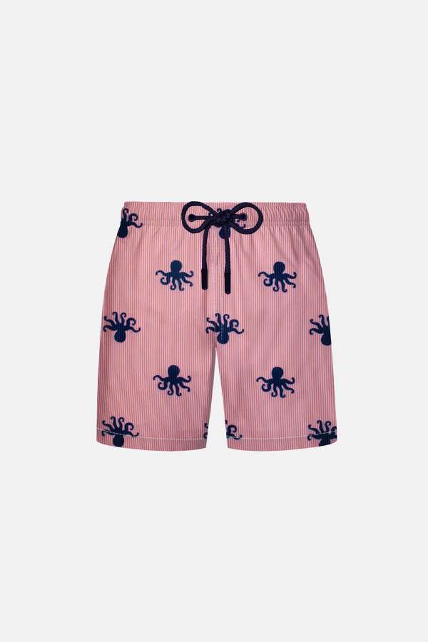 Ayyıldız 106 Pembe Desenli Erkek Çocuk Deniz Şortu - 1