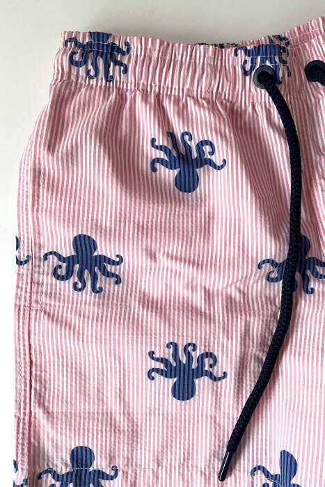 Ayyıldız 106 Pembe Desenli Erkek Çocuk Deniz Şortu - 2