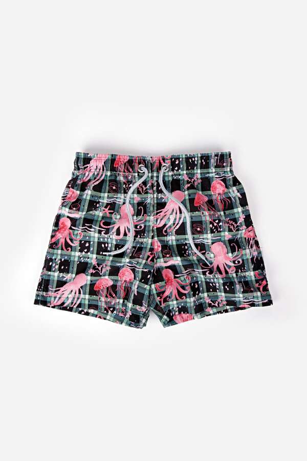 Ayyıldız 106 Pembe Erkek Çocuk Deniz Şortu - 1