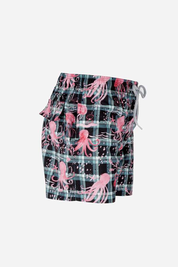 Ayyıldız 106 Pembe Erkek Çocuk Deniz Şortu - 2