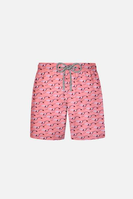 Ayyıldız 106 Somon Desenli Erkek Çocuk Deniz Şortu - 1