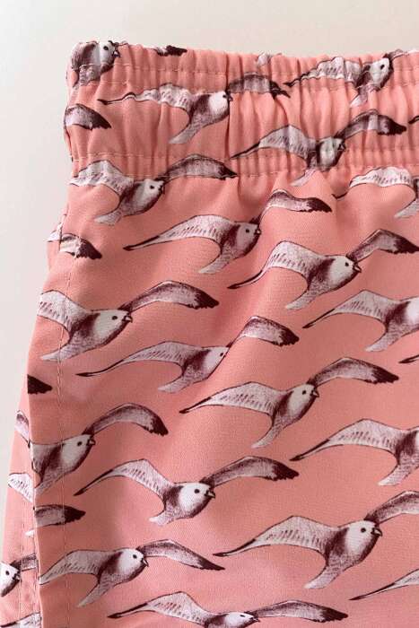 Ayyıldız 106 Somon Desenli Erkek Çocuk Deniz Şortu - 3