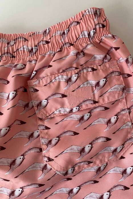 Ayyıldız 106 Somon Desenli Erkek Çocuk Deniz Şortu - 4