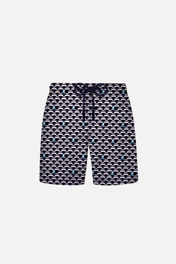 Ayyıldız 106 Yelken Desenli Erkek Çocuk Deniz Şortu - 1