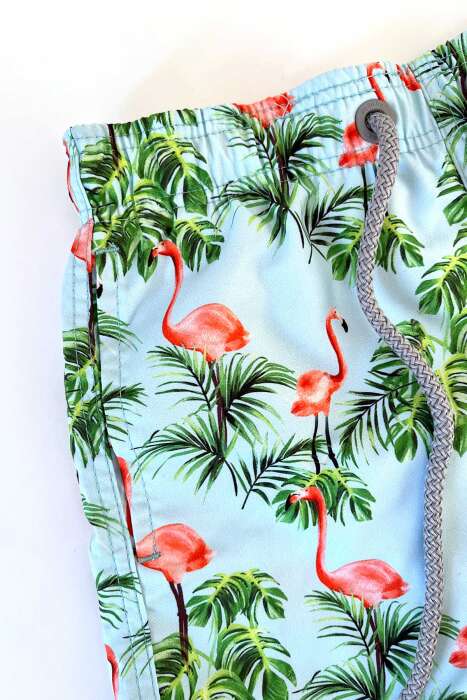 Ayyıldız 106 Yeşil Desenli Erkek Çocuk Deniz Şortu - AYYILDIZ (1)