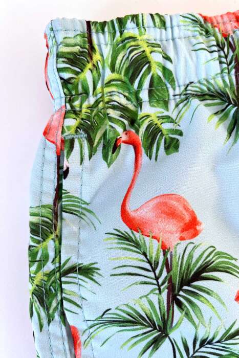 Ayyıldız 106 Yeşil Desenli Erkek Çocuk Deniz Şortu - 3