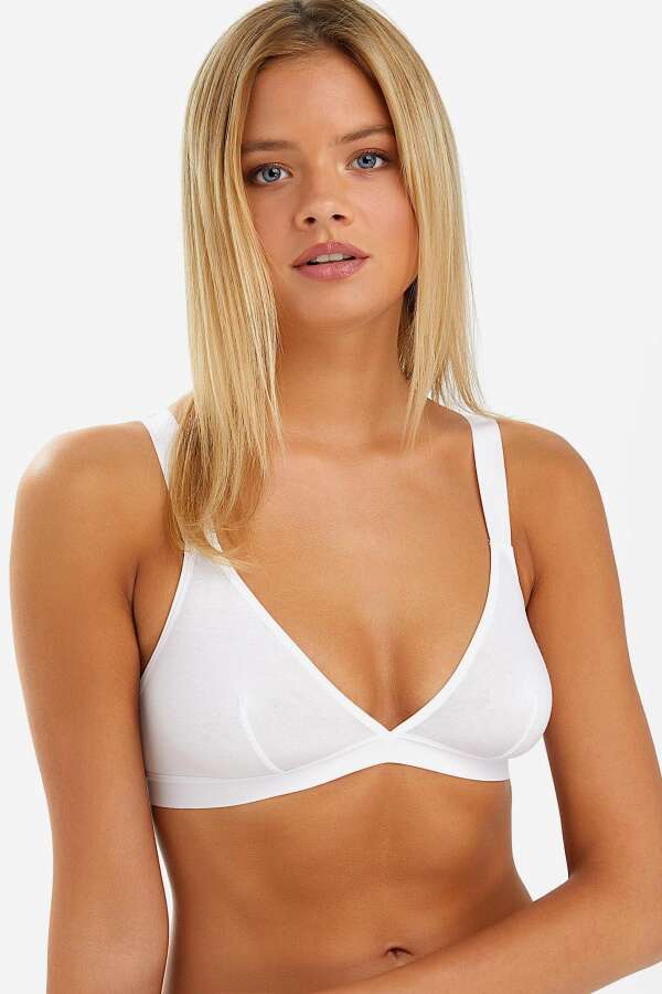 Ayyıldız 2028 Beyaz Penye Sütyen - 1