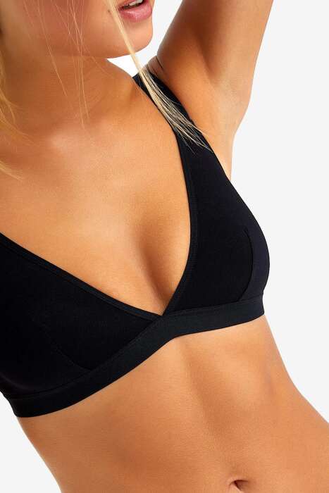 Ayyıldız 2028 Siyah Penye Sütyen - 2