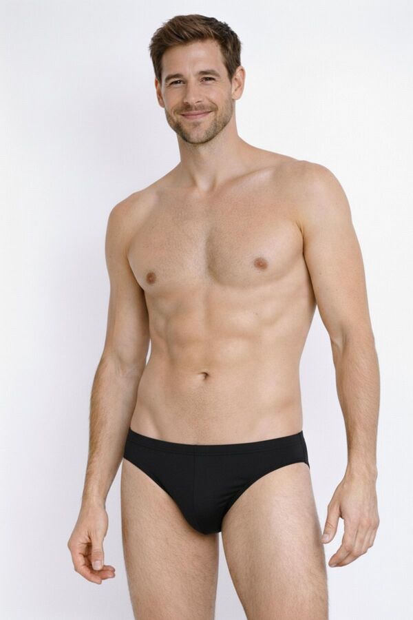 Ayyıldız 222 Erkek Siyah Slip Mayo - 1