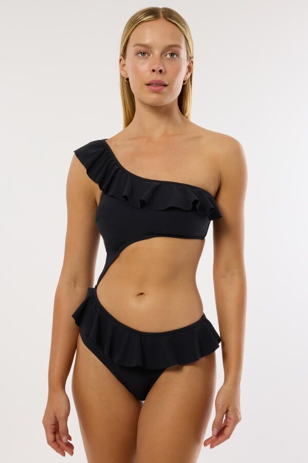 Ayyıldız 3024 Siyah Farbelalı Mayokini - 1