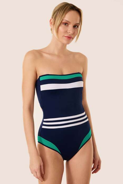 Ayyıldız 3028 Lacivert Straplez Mayo - AYYILDIZ