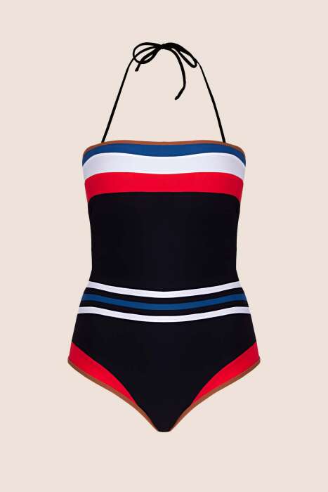 Ayyıldız 3028 Siyah Straplez Mayo - 4