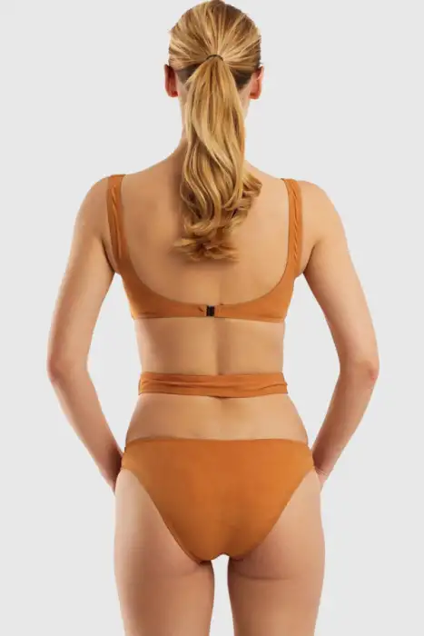 Ayyıldız 3035 Kahve Fermuarlı Mayokini - AYYILDIZ (1)