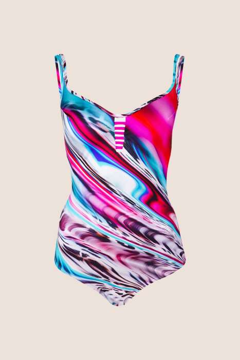 Ayyıldız 3101 Mavi Pembe Toparlayıcı Mayo - 4