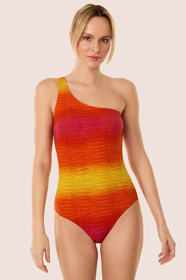 Ayyıldız 3122 Turuncu Tek Omuz Mayo - 1