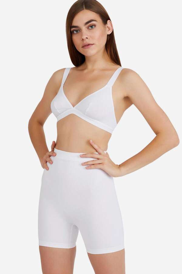 Ayyıldız 313 Beyaz Yüksek Bel Korse - 1
