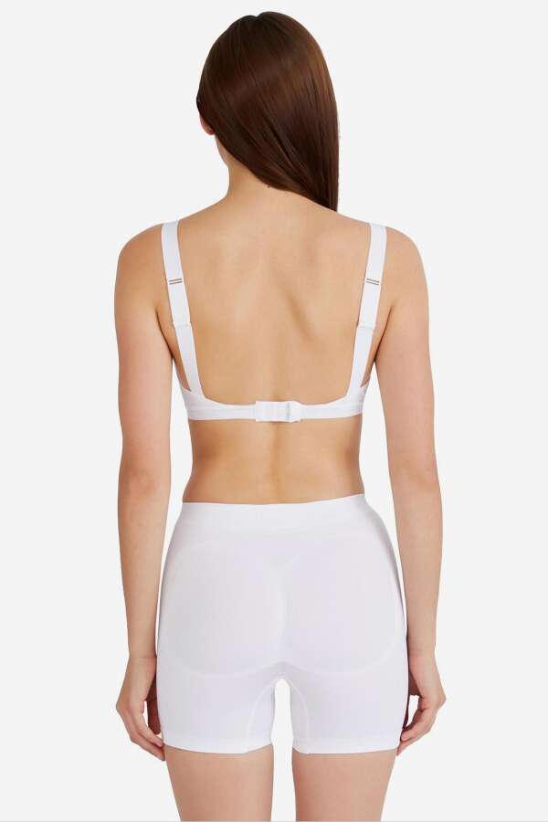 Ayyıldız 314 Beyaz Düşük Bel Kısa Korse - 2
