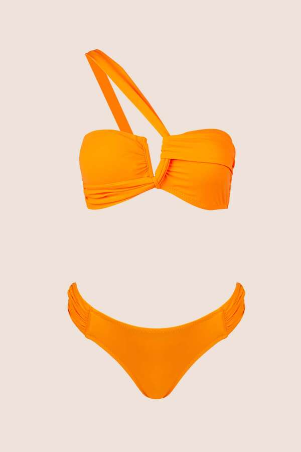 Ayyıldız 3400 Hardal Tek Omuz Bikini Takımı - 5