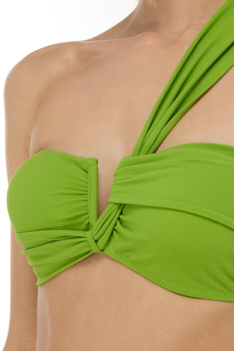 Ayyıldız 3400 Yeşil Tek Omuz Bikini Takımı - AYYILDIZ (1)