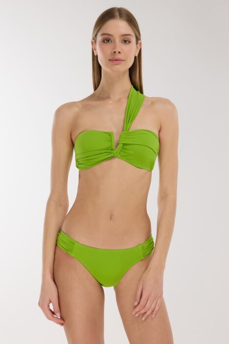 Ayyıldız 3400 Yeşil Tek Omuz Bikini Takımı - AYYILDIZ