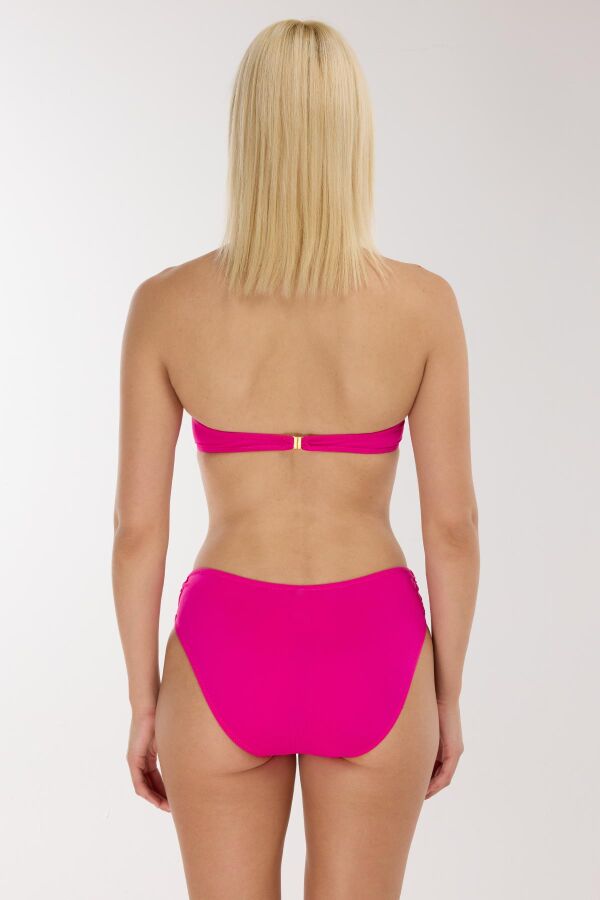 Ayyıldız 3404 Koyu Pembe Straplez Bikini Takımı - 4