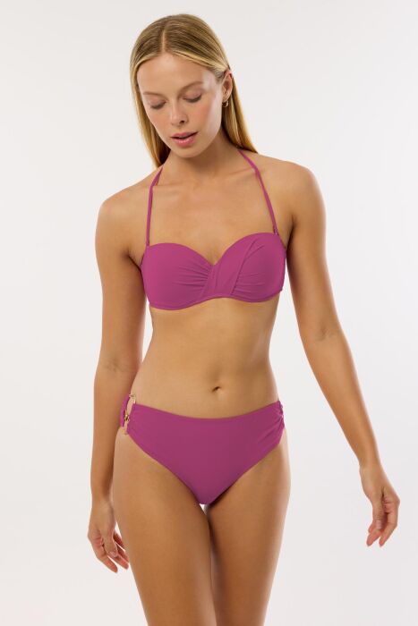 Ayyıldız 3404 Pembe Straplez Bikini Takımı - 1