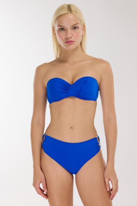 Ayyıldız 3404 Saks Straplez Bikini Takımı - 1