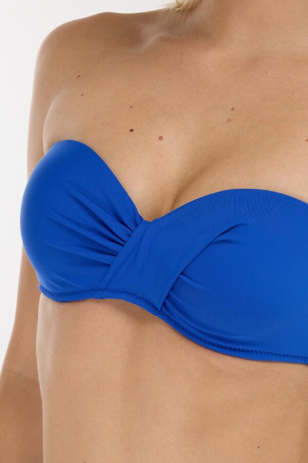 Ayyıldız 3404 Saks Straplez Bikini Takımı - 3