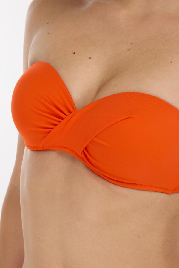 Ayyıldız 3404 Turuncu Straplez Bikini Takımı - 2