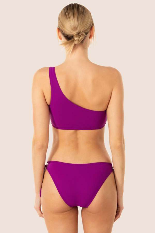 Ayyıldız 3405 Mor Tek Omuz Bikini Takımı - 2