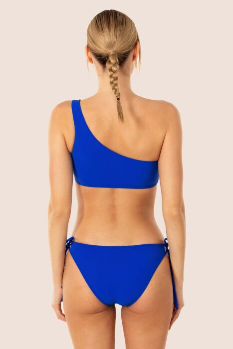 Ayyıldız 3405 Saks Tek Omuz Bikini Takımı - 4