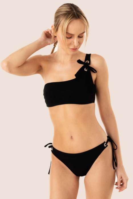 Ayyıldız 3405 Siyah Tek Omuz Bikini Takımı - 1