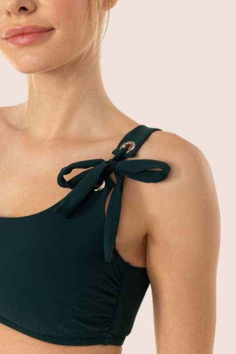 Ayyıldız 3405 Yeşil Tek Omuz Bikini Takımı - 3