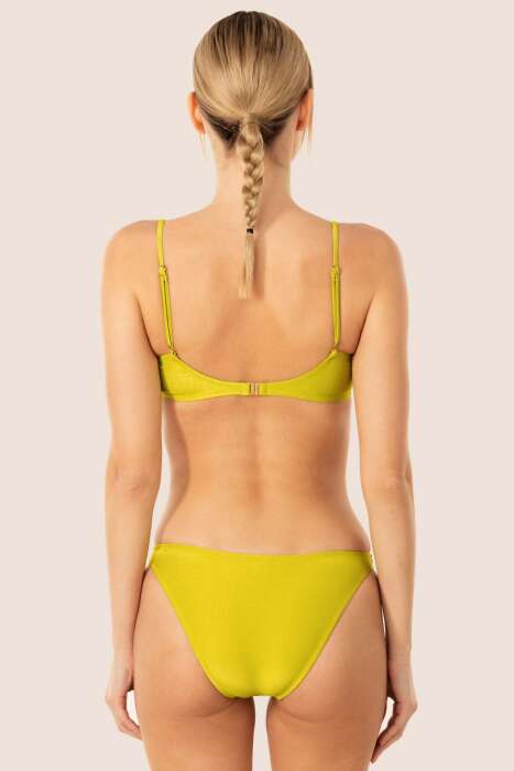 Ayyıldız 3409 Yeşil Simli Kaplı Bikini Takımı - 2