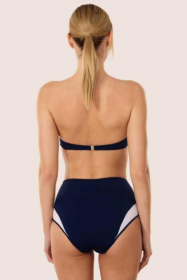 Ayyıldız 3425 Lacivert Straplez Bikini Takımı - 2