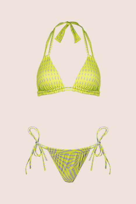 Ayyıldız 3520 Sarı Üçgen Bikini Takımı - 4