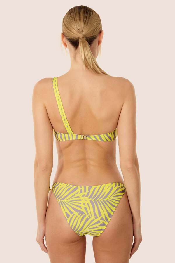 Ayyıldız 3530 Sarı Tek Omuz Bikini Takımı - 2