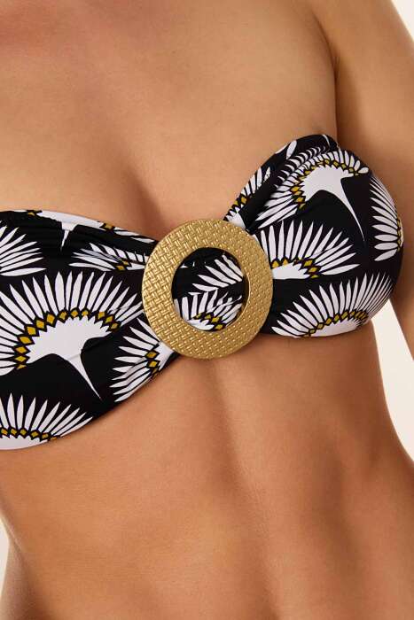 Ayyıldız 3544 Siyah Straplez Bikini Takımı - 3