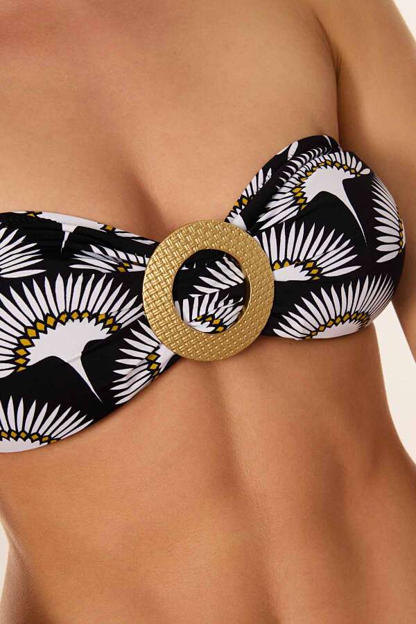 Ayyıldız 3544 Siyah Straplez Bikini Takımı - 3