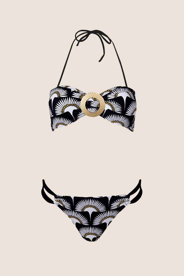 Ayyıldız 3544 Siyah Straplez Bikini Takımı - 5