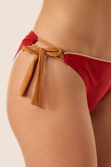 Ayyıldız 4664 Kiremit Nakış İşlemeli Bikini Takımı - 4