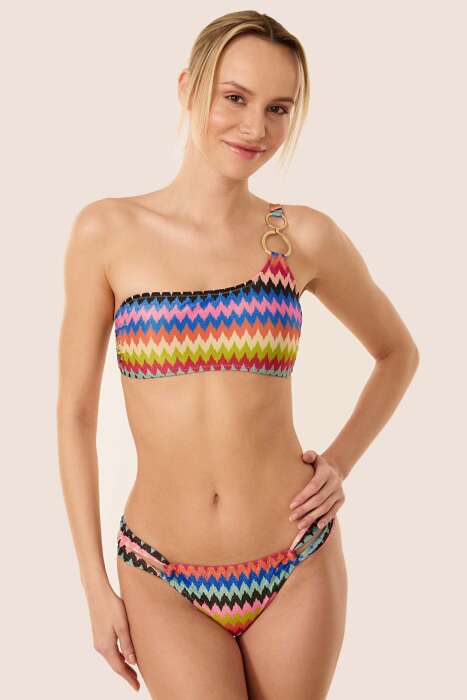 Ayyıldız 3559 Mavi Tek Omuz Bikini Takımı - AYYILDIZ