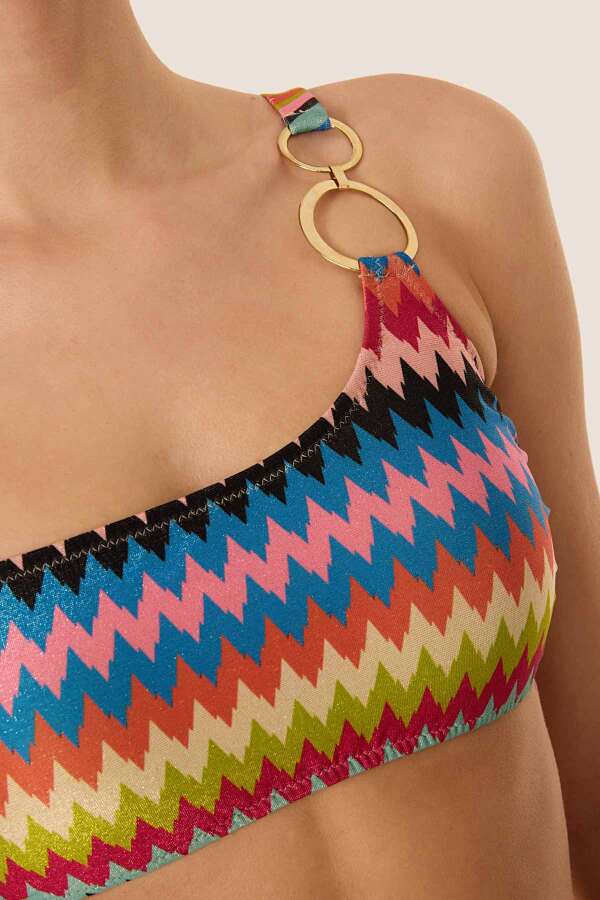 Ayyıldız 3559 Mavi Tek Omuz Bikini Takımı - 3