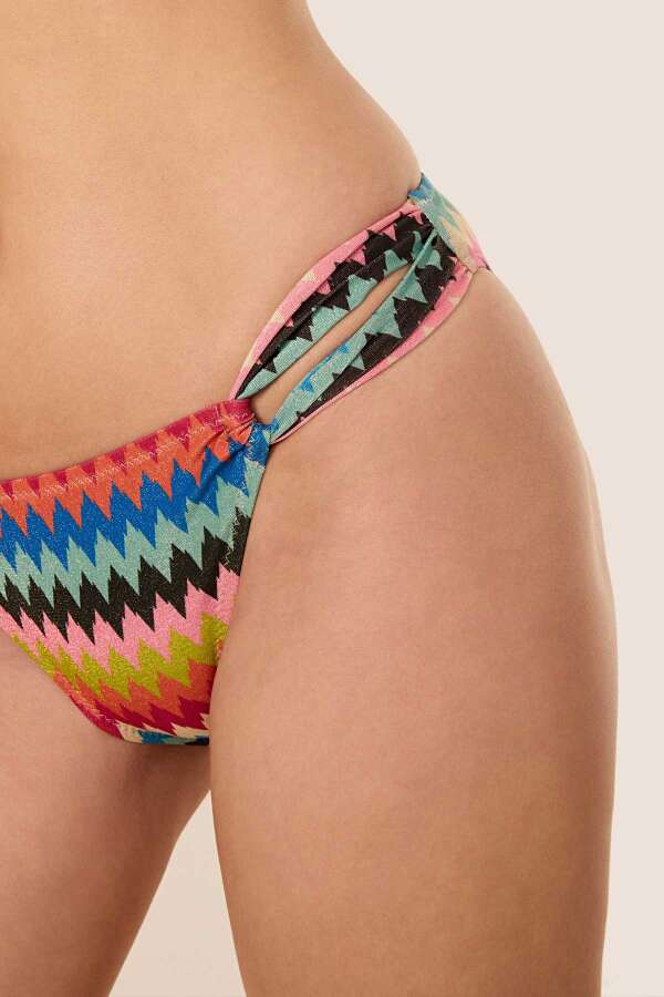 Ayyıldız 3559 Mavi Tek Omuz Bikini Takımı - 4