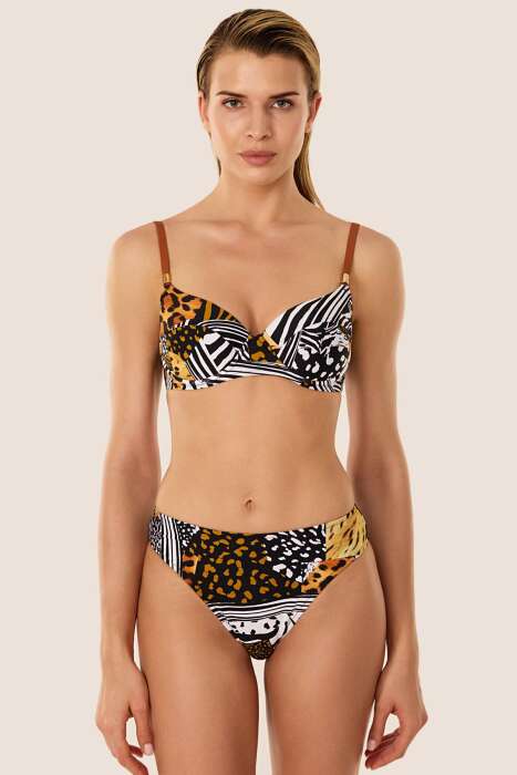 Ayyıldız 3570 Kahverengi Bikini Takımı - 1