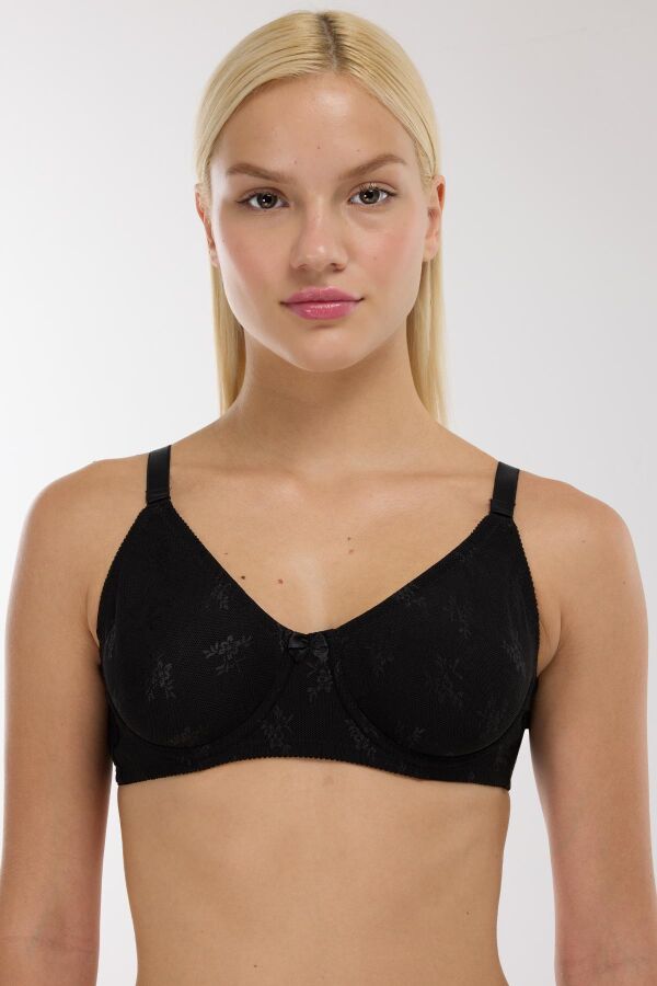 Ayyıldız 3658 Siyah Kapsız Sütyen - 1