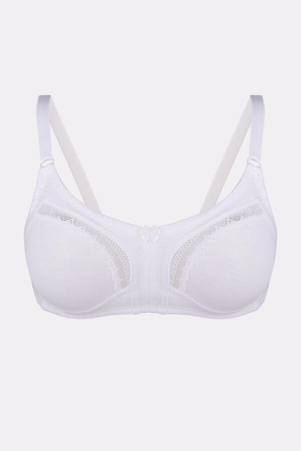 Ayyıldız 3662 Beyaz Toparlayıcı Penye Sütyen - 4
