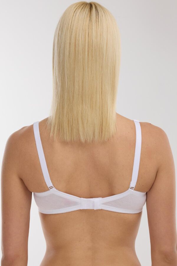 Ayyıldız 3662 Beyaz Toparlayıcı Penye Sütyen - 3